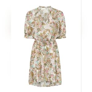 Zadig & Voltaire Floral Mini Dress - Pink, Green, Cream